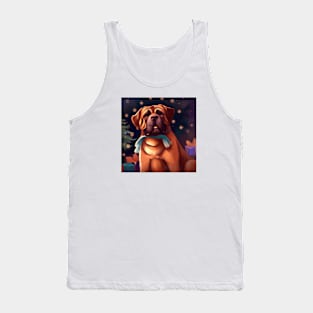 Cute Mastiff Drawing Tank Top